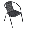 Image 2: Outdoor PE Rattan-Effect Stackable Chairs Set