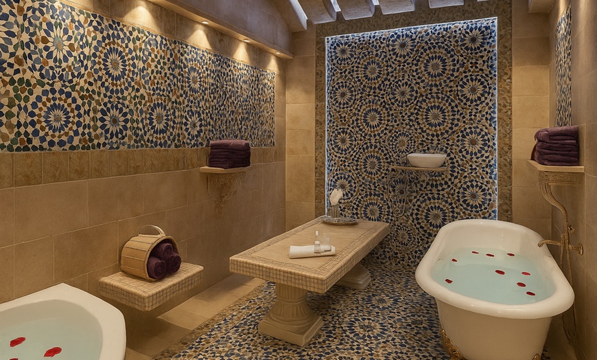 Image 1: Normal Moroccan Bath choice of Herbal or Honey & Milk