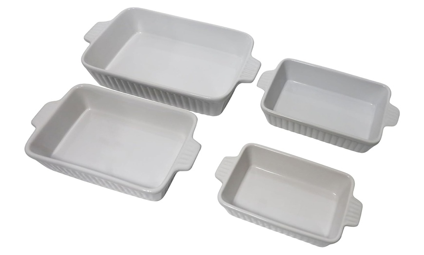 Image 6: Alivio 4-Piece Microwave and Oven-Safe Ceramic Bakeware Set