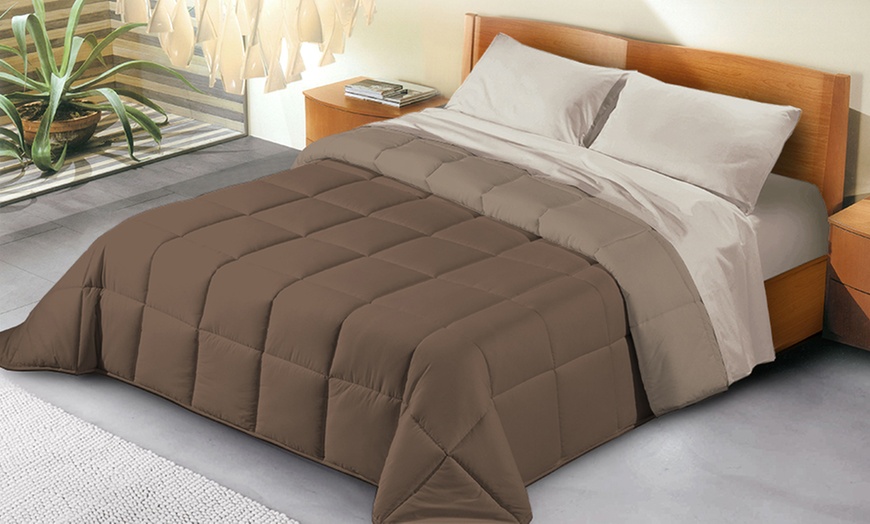 Image 6: Italiaanse dubbelzijdige microvezel sprei