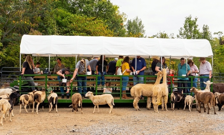 Image 3: Safari Hayride with Animal Encounters and Family Friendly Wagon Ride