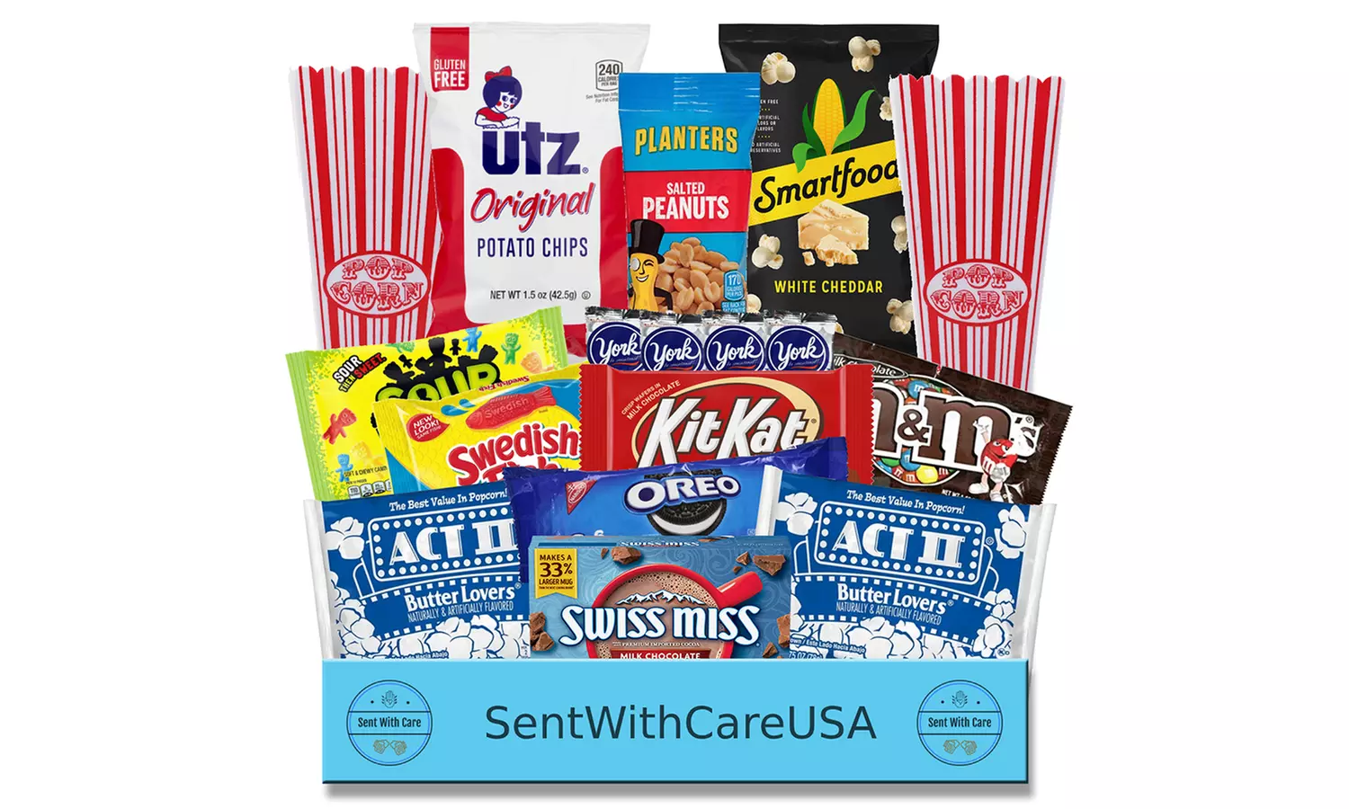 Up to 15% Off SentWithCareUSA: Movie Night Snack Box & Date Night Gift 