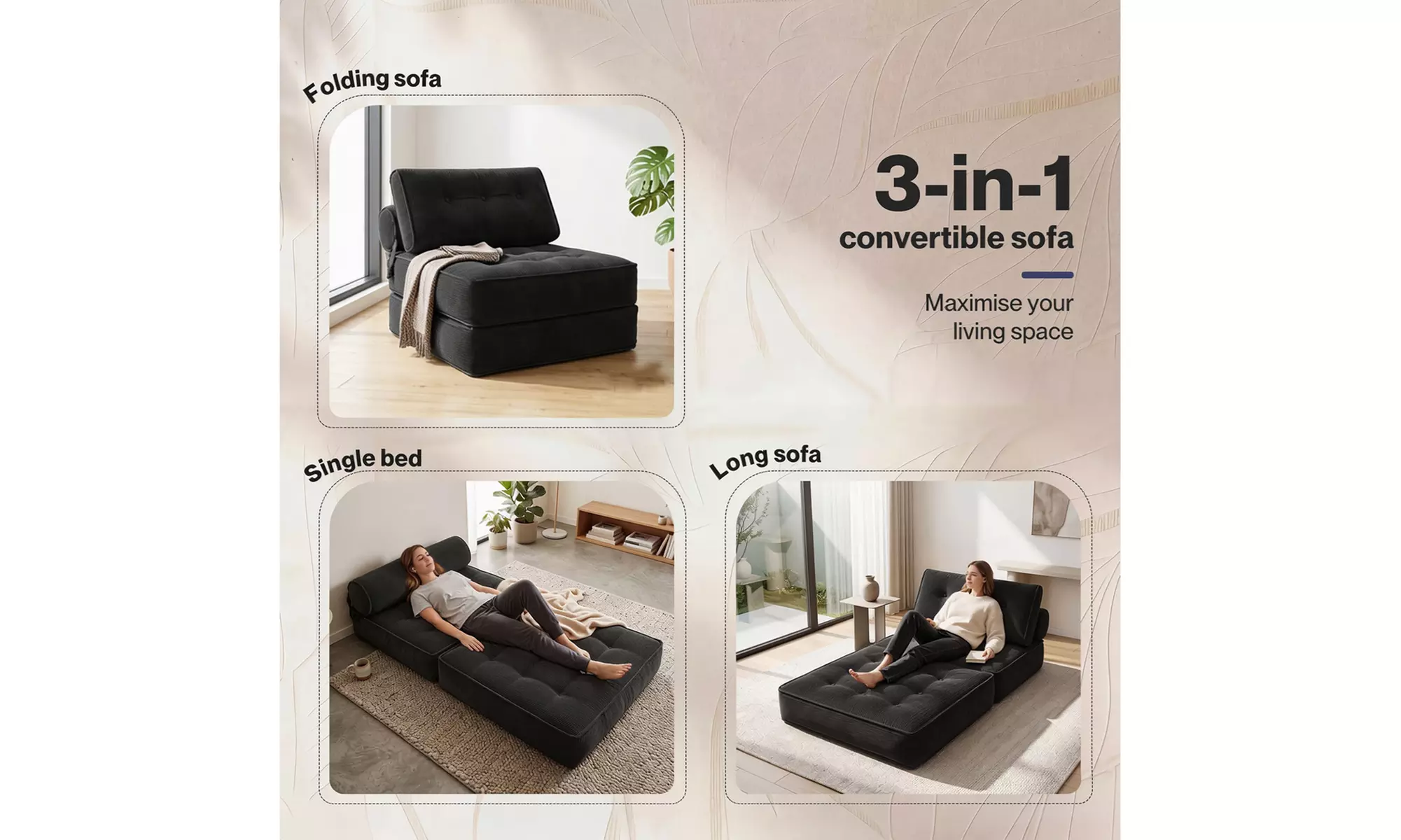 Levede Convertible Floor Sofa Bed
