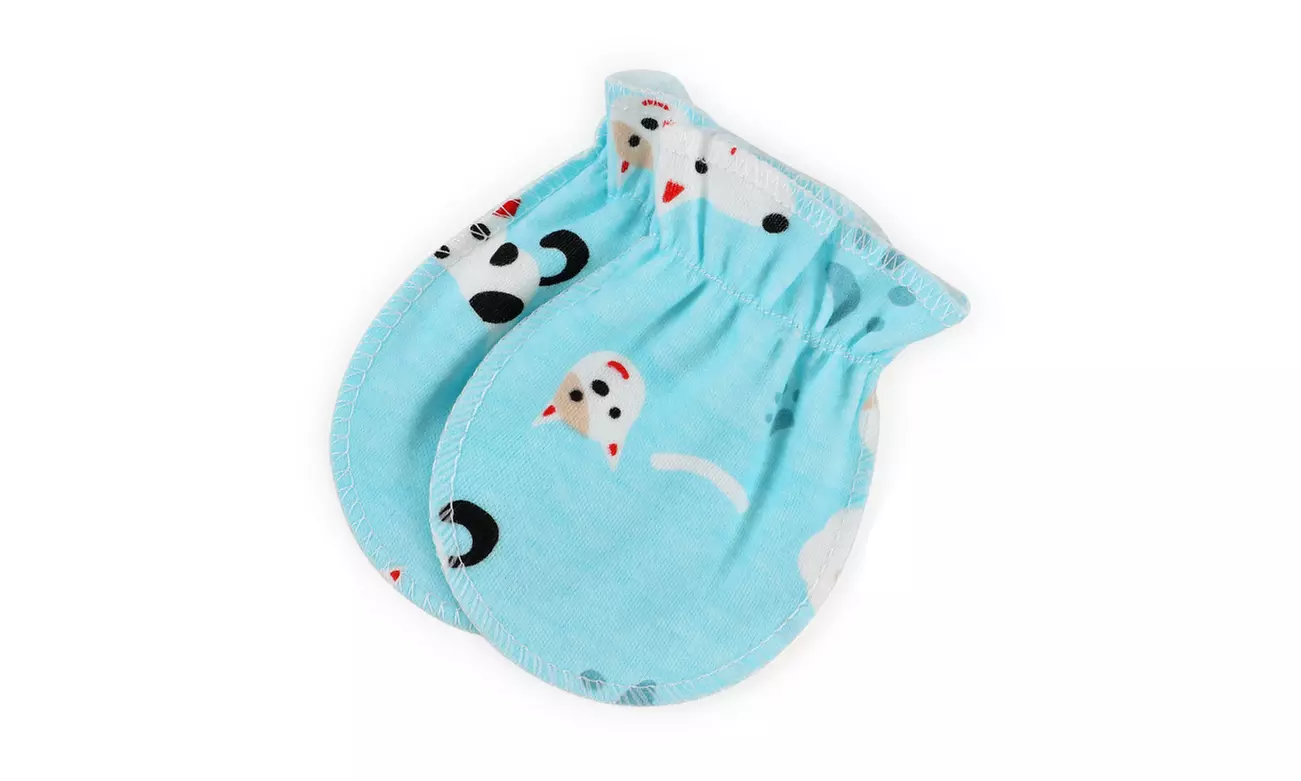 Baby Anti Scratching Soft Cotton Gloves Newborn Protection Face Scratch Mittens