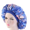 Image 15: Extra Large Long Hair Care Satin Bonnet Cap Night Sleep Hat Head Wrap Cover