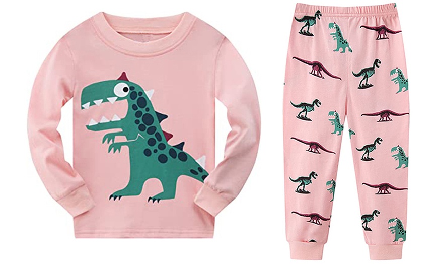 Image 1: Girls' Dinosaur Pyjamas Set