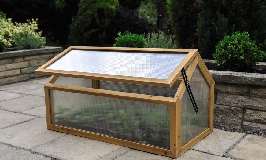 Image 10: Garden Grow Raised Wooden Cold Frame