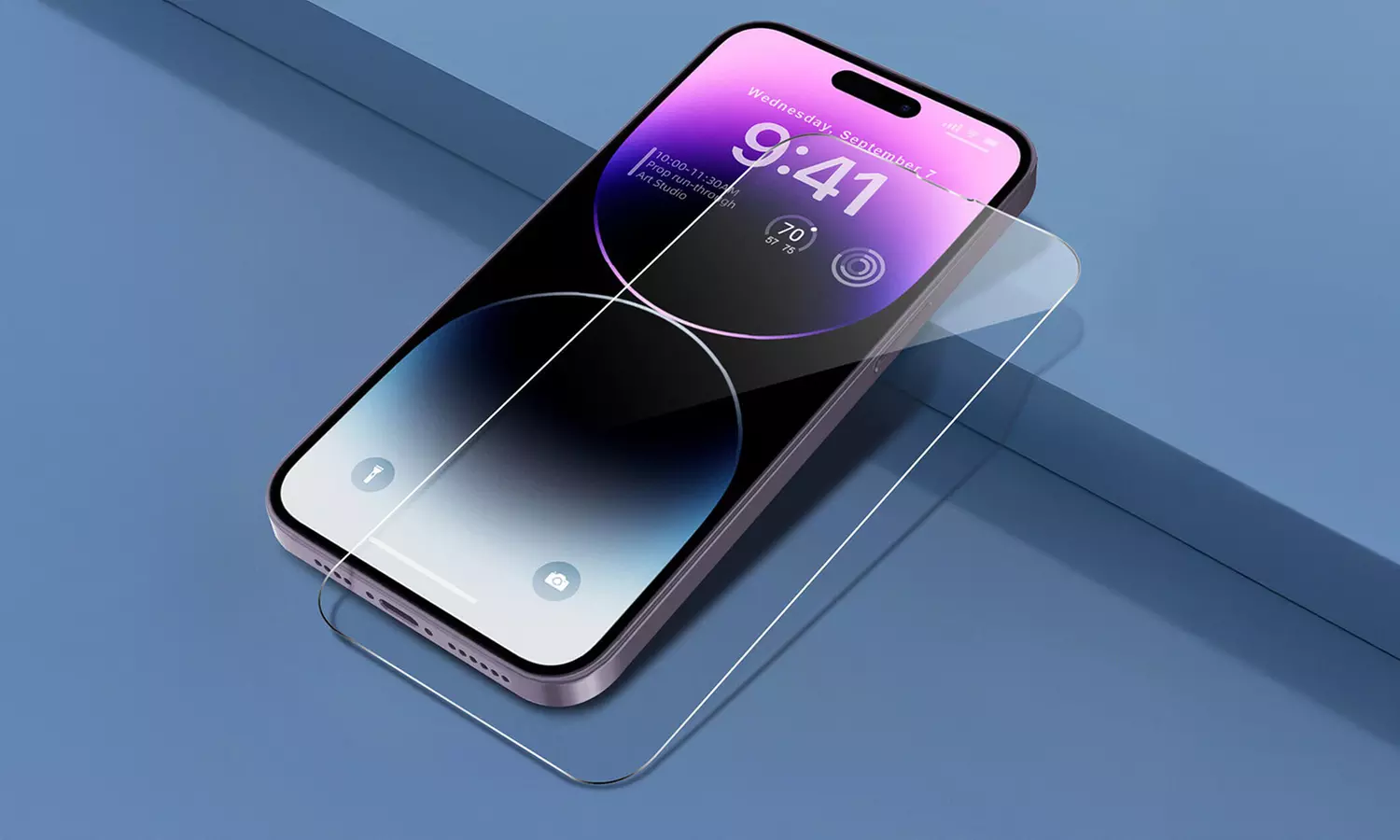 (2 Pack) Tempered Glass Screen Protectors For Apple iPhone 14 Pro Max/14 Plus