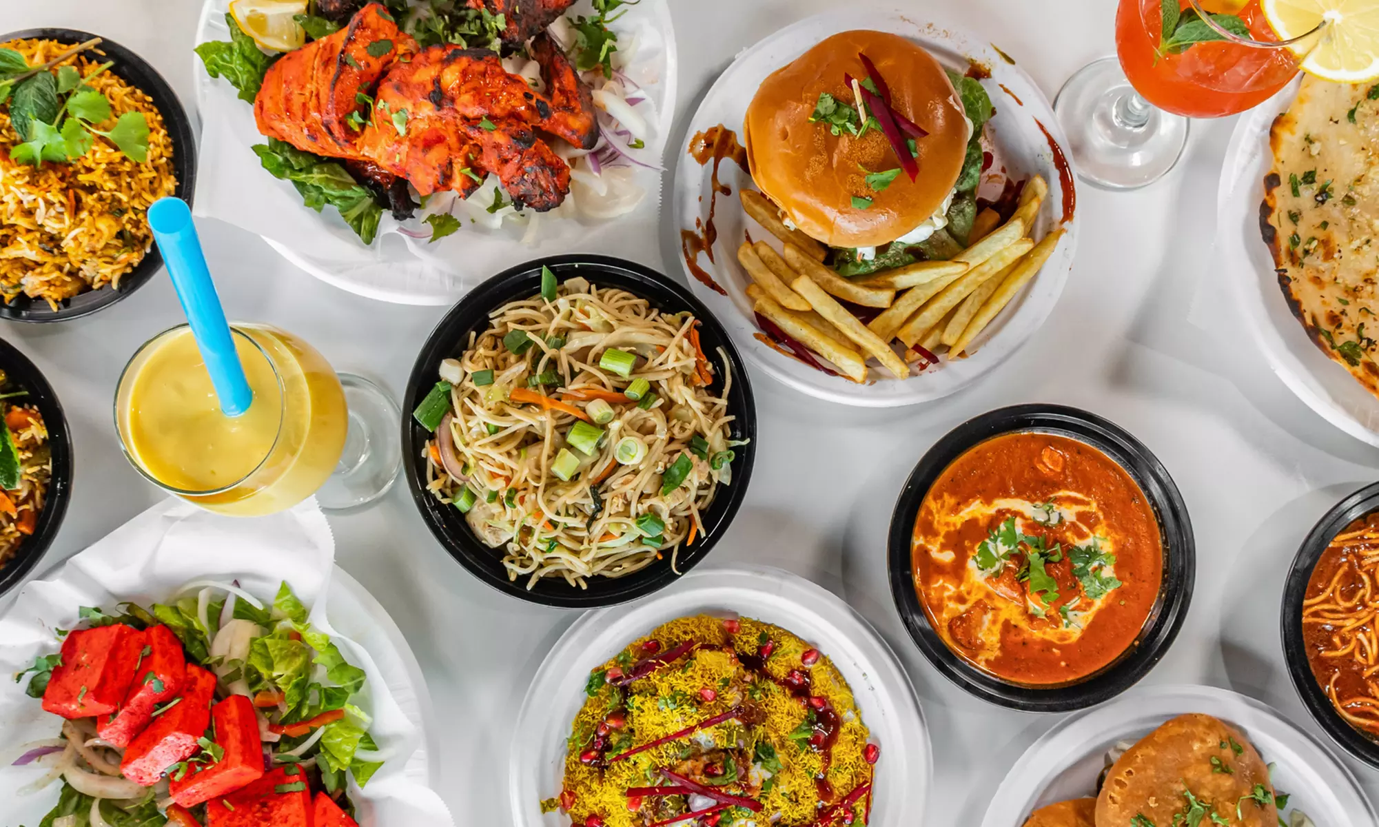 Enjoy $30, $50 to Spend or Starter, Main Dish & Drinks for Two or Four