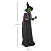 Image 39: Outsunny Voice Activated Halloween Animatronics Witch