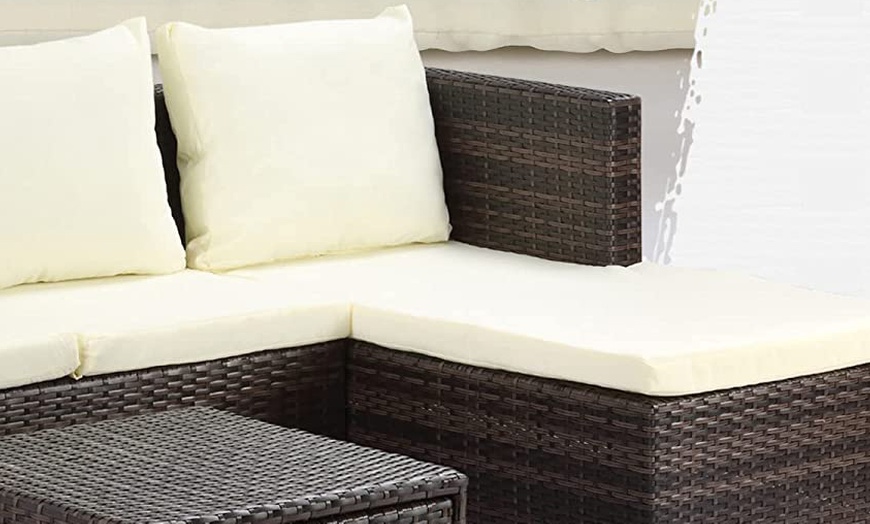 Image 14: Outsunny Rattan Effect Garden Sofa Set