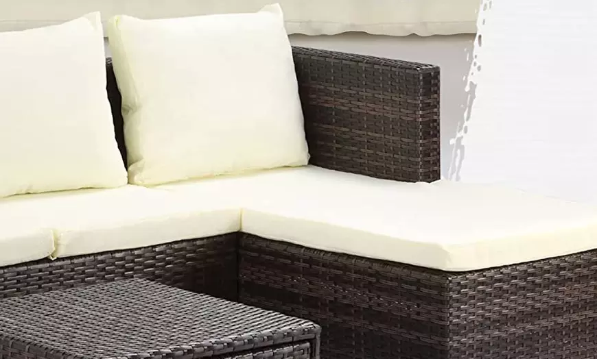 Image 14: Outsunny Rattan Effect Garden Sofa Set