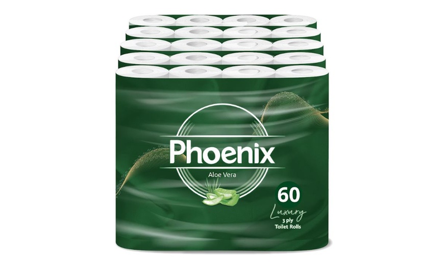 Image 4: 12, 24, 60 or 120 Phoenix Aloe Vera Toilet Rolls