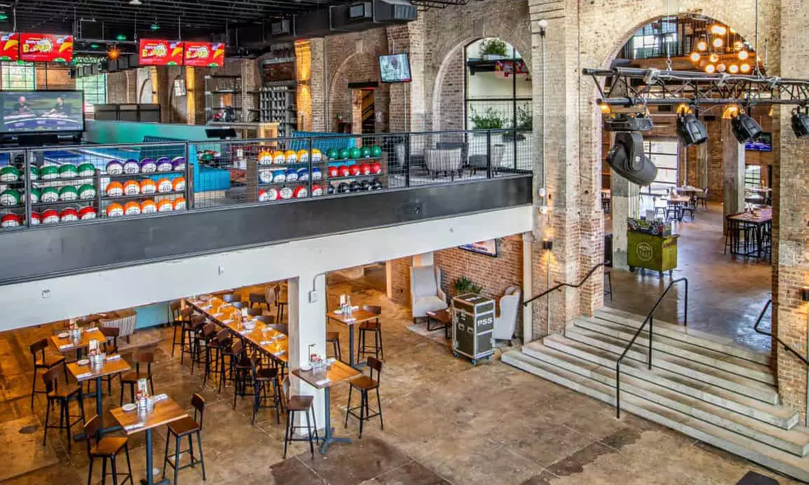 Bowling Fun with Shoe Rental at Red Stick Social Baton Rouge