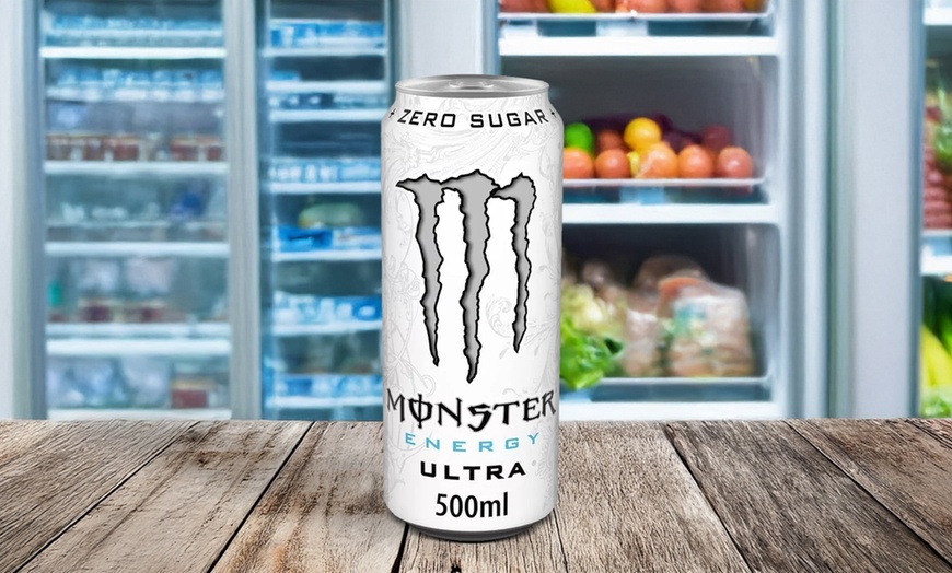 Image 2: Monster Energy Ultra White - 24 Pack of 500ml Cans, Zero Sugar
