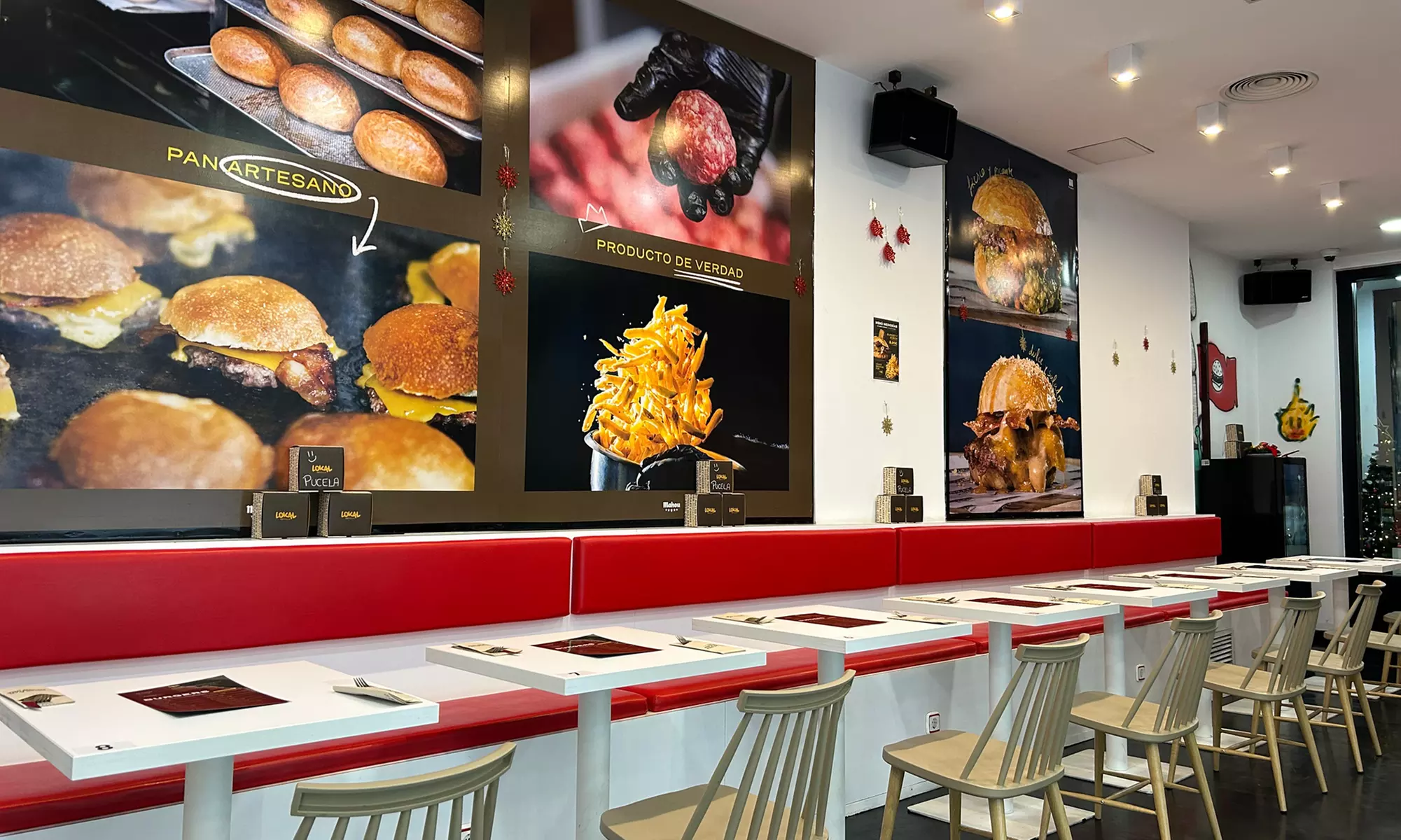 Menú de burgers a elegir con bebida, entrante y postre opcionales