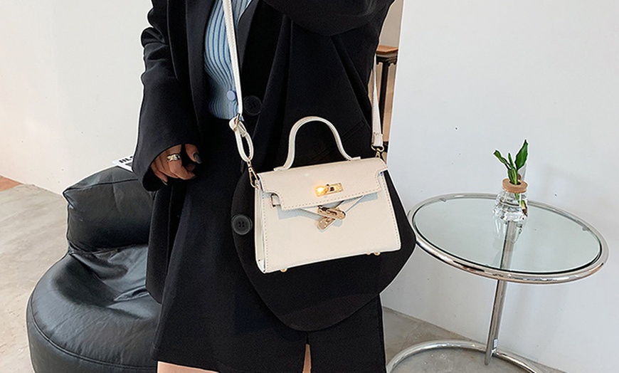 Image 2: Mini Birkin-Inspired Crossbody Bag