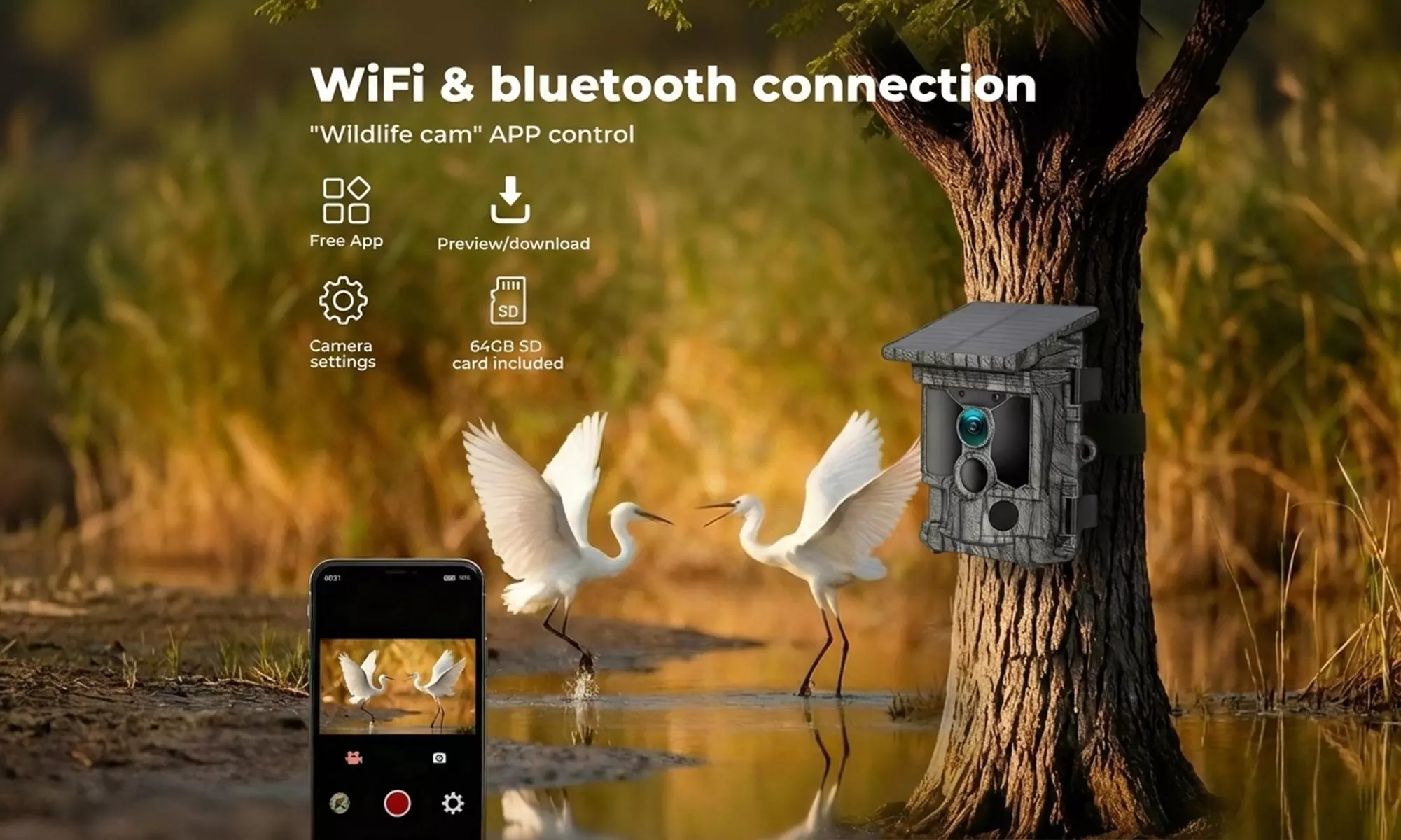 Centra High-Performance Solar Powered 4K Wildlife Trail Cameras