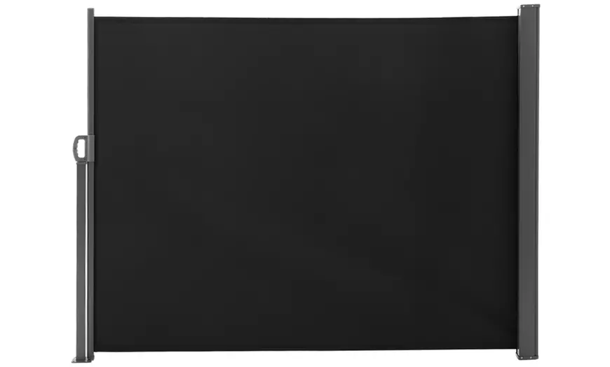 Image 2: Retractable Polyester One-Side Awning with Iron or Plastic Handle