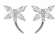Solid sterling Silver Dragonfly Earrings - Second Medium