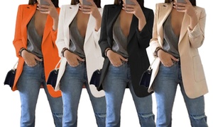 Women's Lapel Casual Blazer