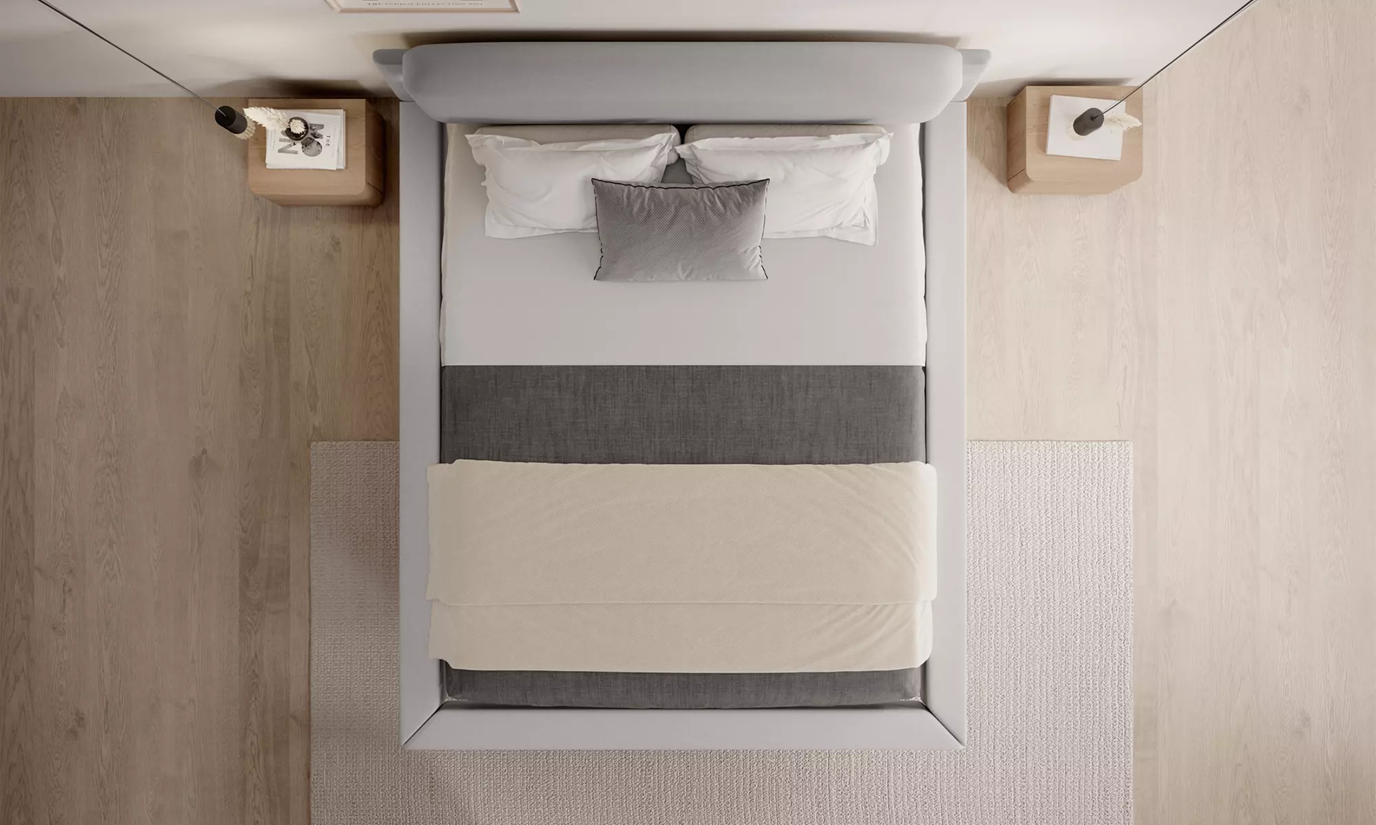 Lit double flottant Diana