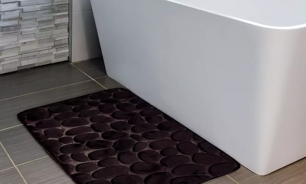 Tapis de bain effet galet - Second Medium