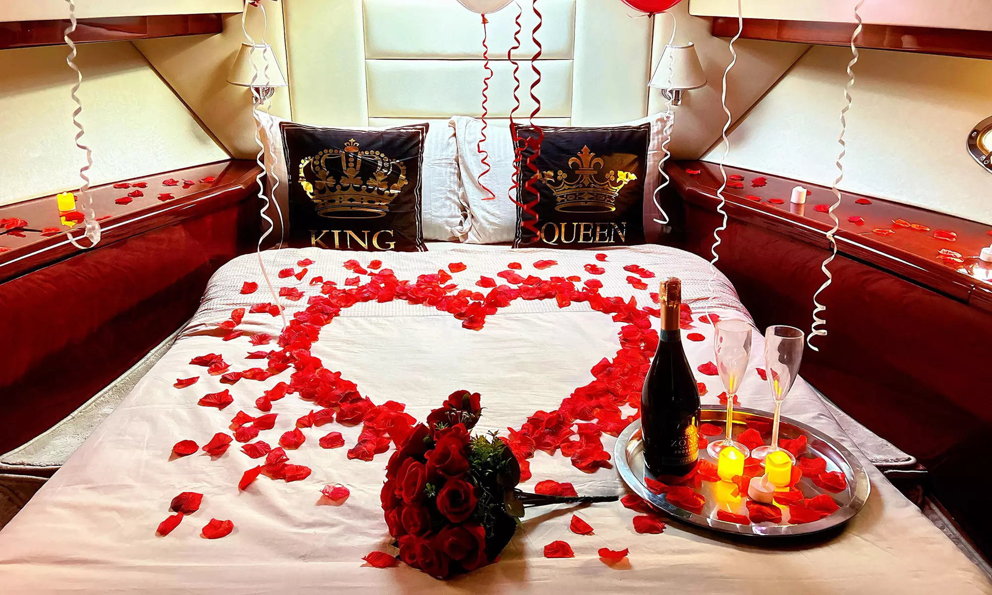 Birthday, Romantic, Bachelor/Bachelorette Party Decorations for Yachts