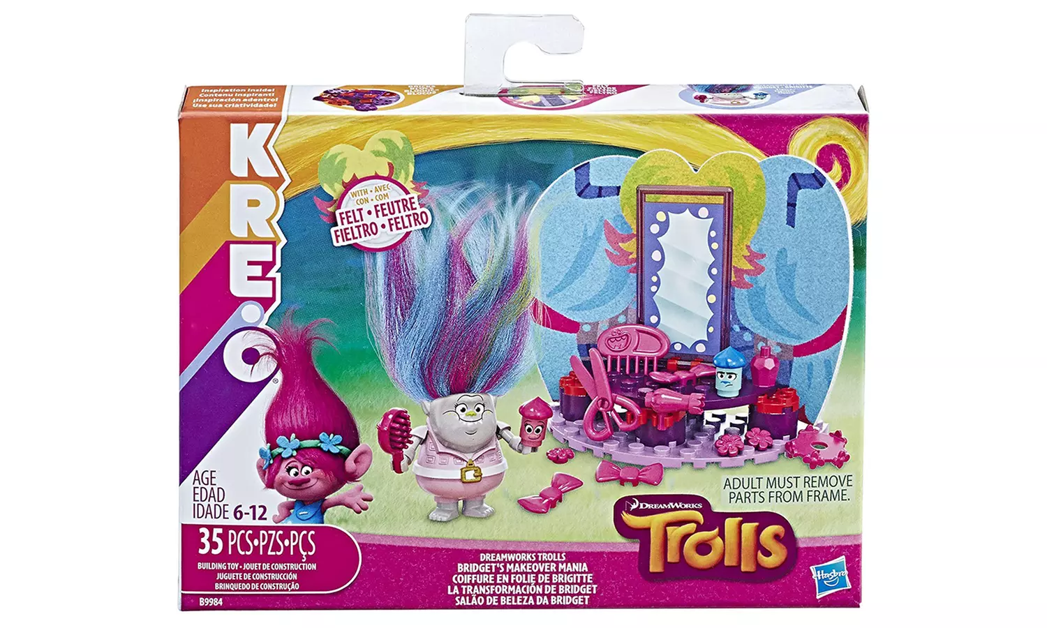 DreamWorks KRE-O Trolls Bridget's Makeover Mania Set (36-Piece) - Second Medium