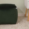 Image 1: rucomfy Velvet Cube Footstool