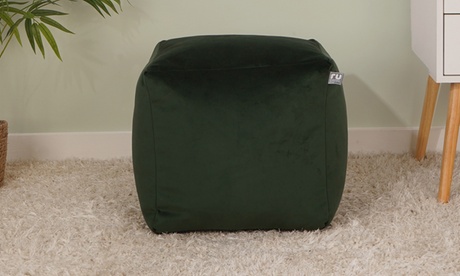 Rucomfy Beanbags Unisex Rust Rucomfy Velvet Cube Footstool: Velvet