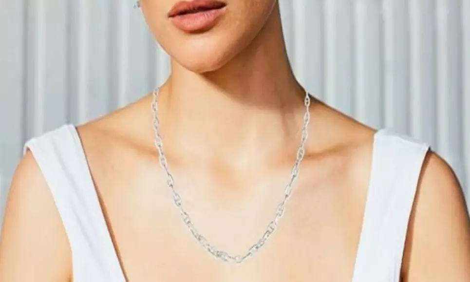 925 Sterling Silver 5.5MM Mariner Anchor Link Chain Necklace & Bracelet Italy