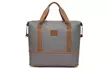 Ensemble valise, sac de voyage et pochette gris et marron, dimensions de la valise au choix, livraison offerte - Image 6