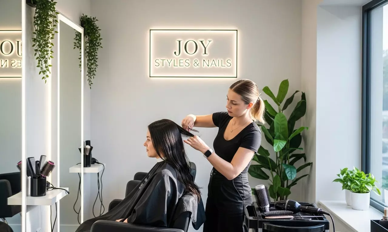 Haircut or Trim w/ Shampoo/Roots Touch Up/Full Color & Blow Dry