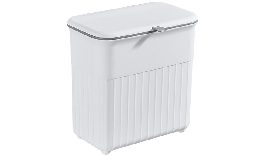 Image 2: Hanging Kitchen Trash Can with Space-Saving Design