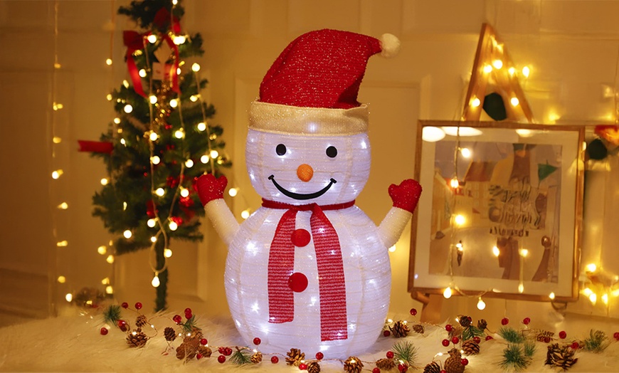 Image 3: Christmas Collapsible LED Lamp with Timer