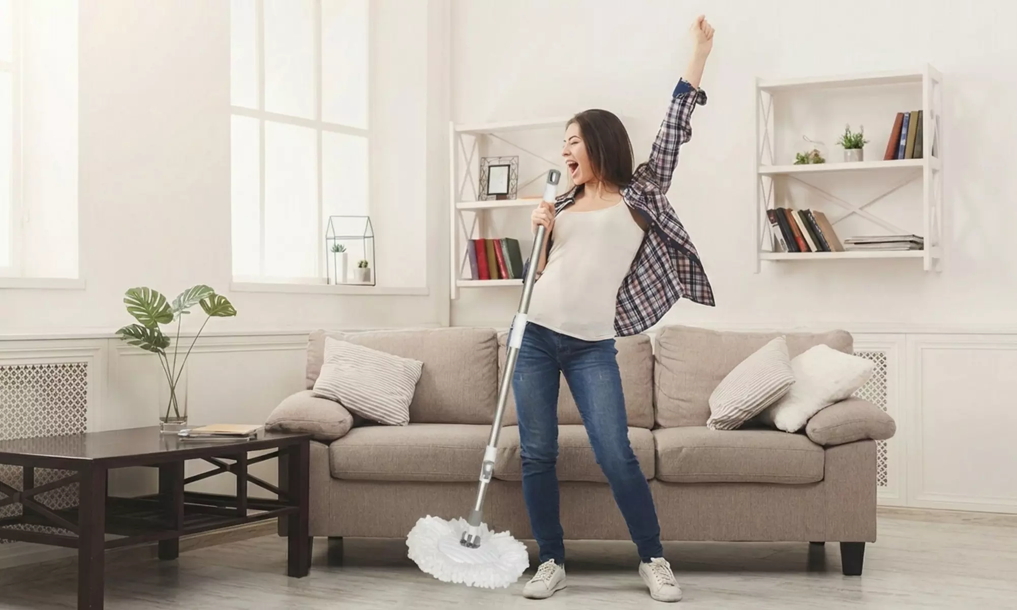 Cleanflo Spin Mop and Bucket Set