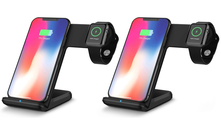 Image 2: Wireless Charger Phone Holder