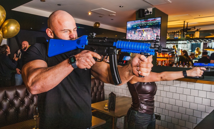 Image 2: Shooting Simulator Thrill with Drinks for 2 or 4 Guests