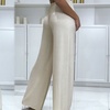 Image 10: Textured Palazzo Wide Trousers
