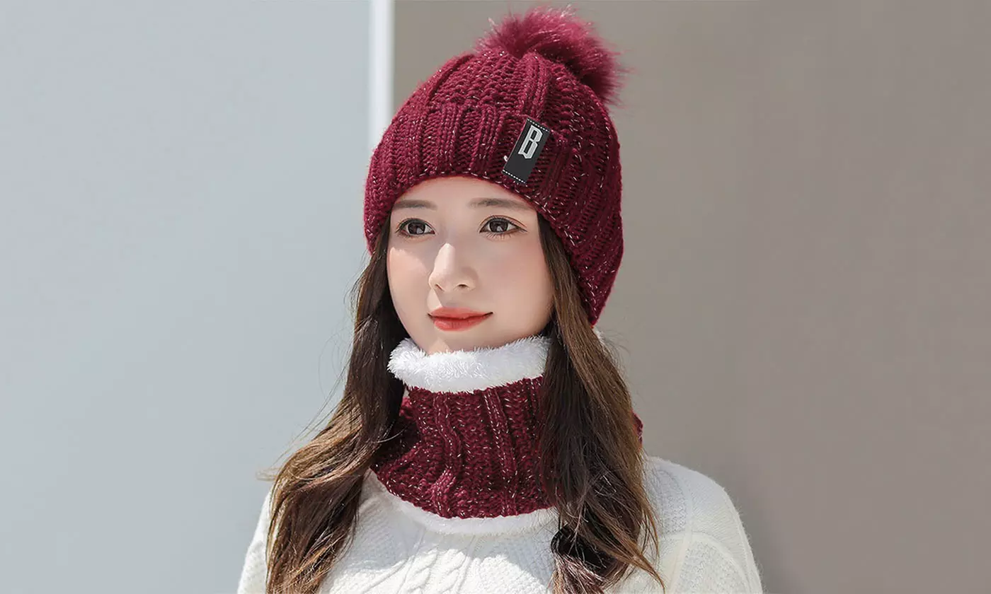 N'POLAR Women's Winter Beanie and Scarf Set
