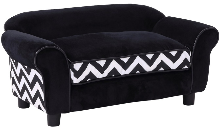 Image 13: PawHut Pet Sofa with Cushion