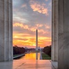 Image 1: Washington DC Monuments & Memorials Sunset Walking Tour 