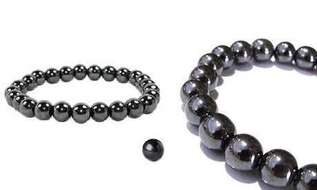 1, 2 ou 3 bracelets rond en hématite et magnétique
