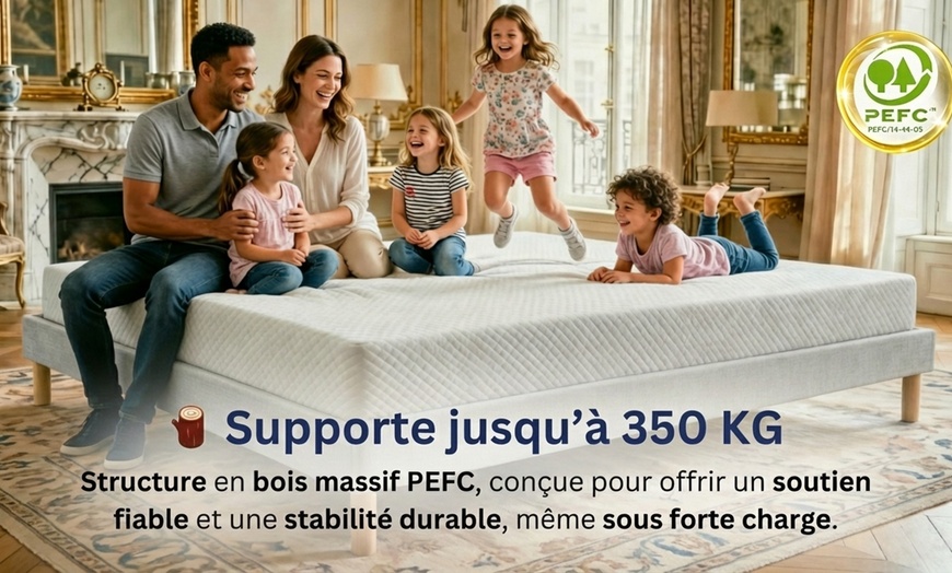 Image 4: Sommierà latte dynamique, fabriqué en Belgique, livraison incluse