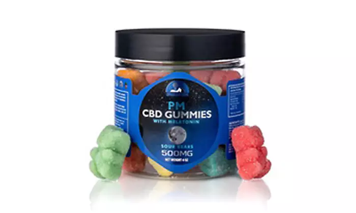 Nighttime PM Hemp Gummies with Melatonin for Better Sleep from Green Farm
