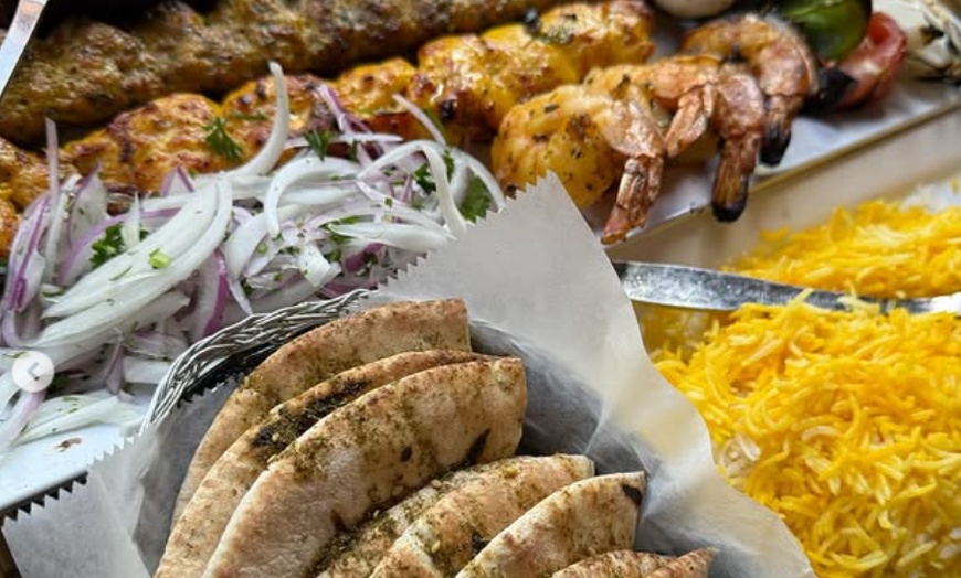 Image 2: Alhambra Platter Feast for 2 or 4 People with Hummus and Baklava