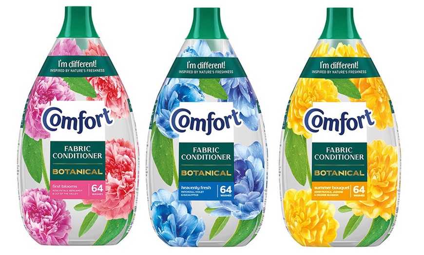 Image 2: Two Packs of Comfort Botanical Fabric Conditioners in Various Scents