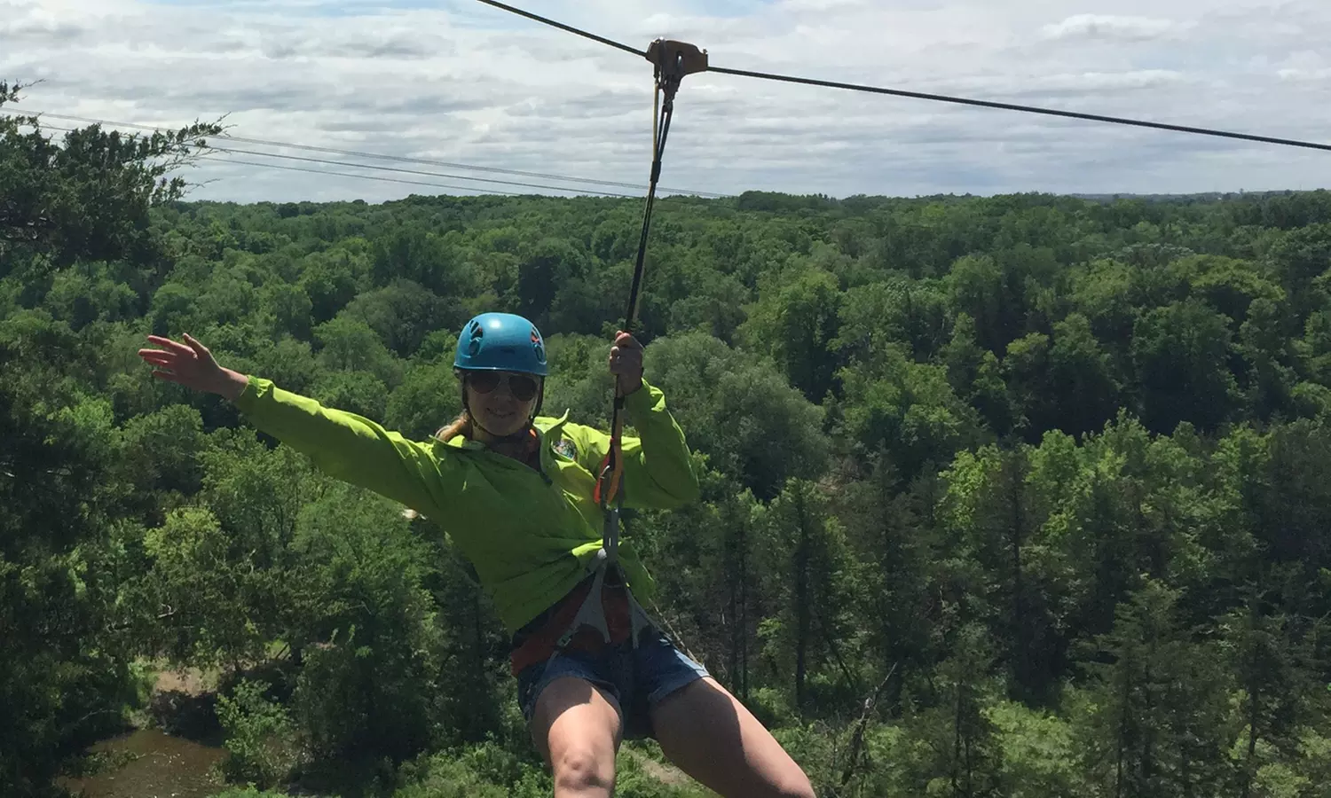 $69 for Three-Zipline Tour for Two from Sand Creek Adventures ($98 Value) - Primary Image