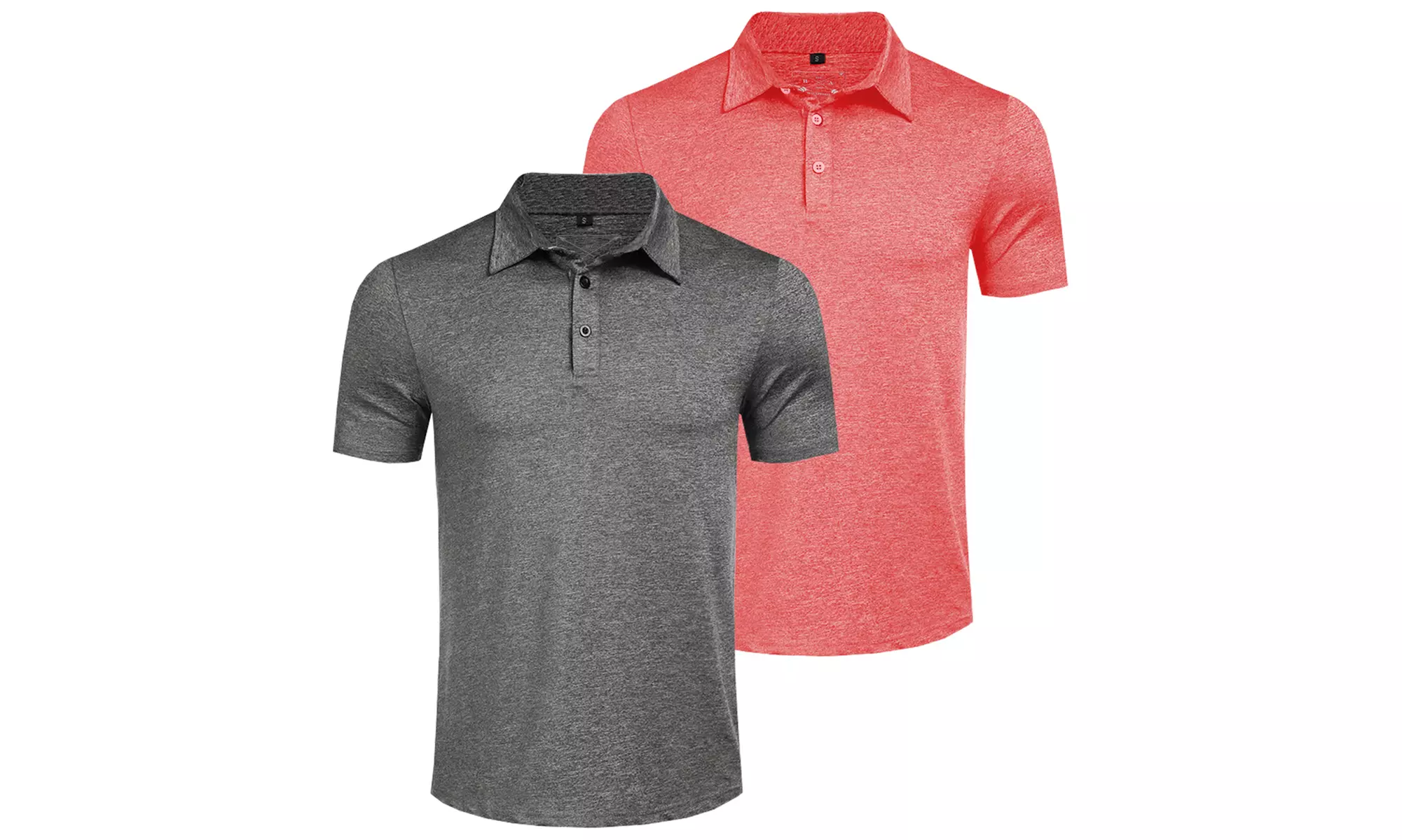 1x oder 2x Blu Apparel Herren-Golf-Poloshirt in der Farbe & Größe nach Wahl - feuchtigkeitsabweisend & schnelltrocknend - Primary Image